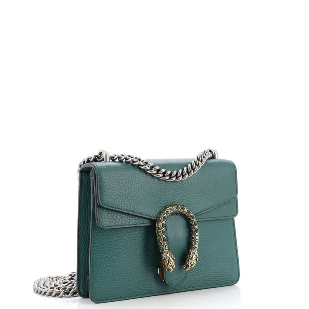 Gucci Dionysus Bag Leather Mini Green - Picture 2 of 7
